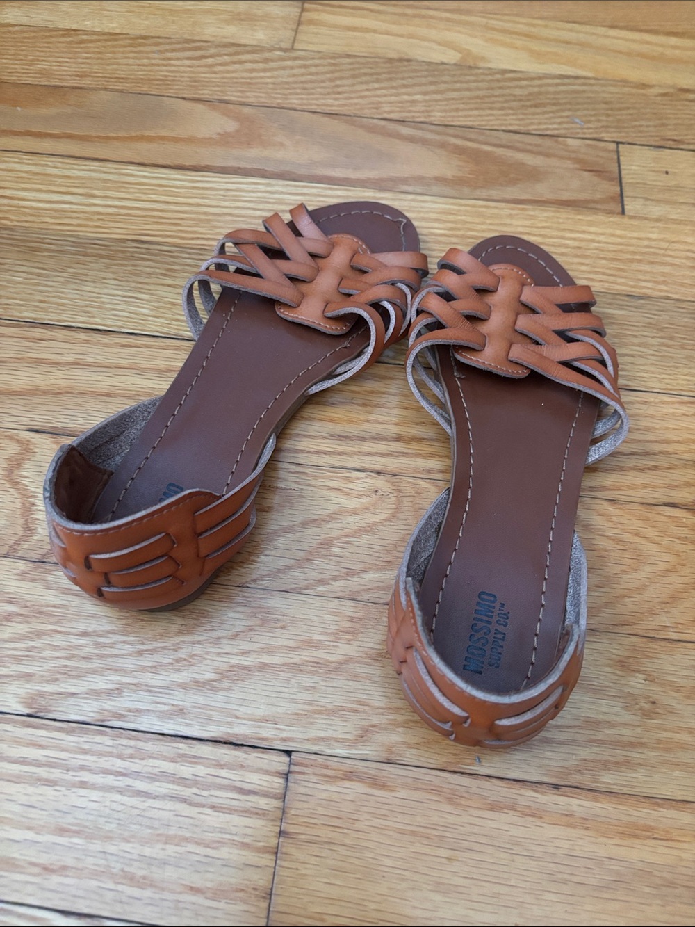 Mossimo Cognac Woven Sandals